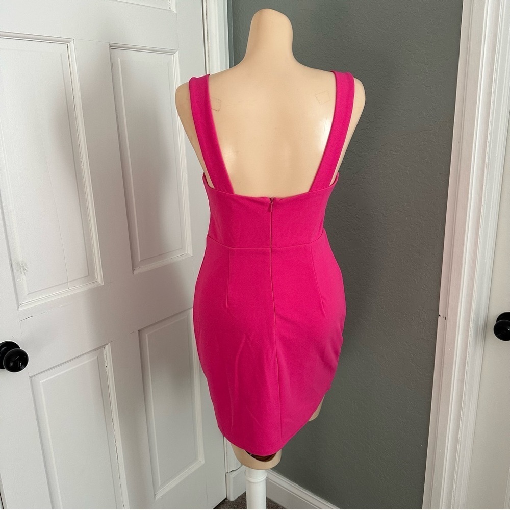 LULU’S SOCIAL SENSATION SQUARE NECK MINI BODYCON DRESS - Picture 11 of 13